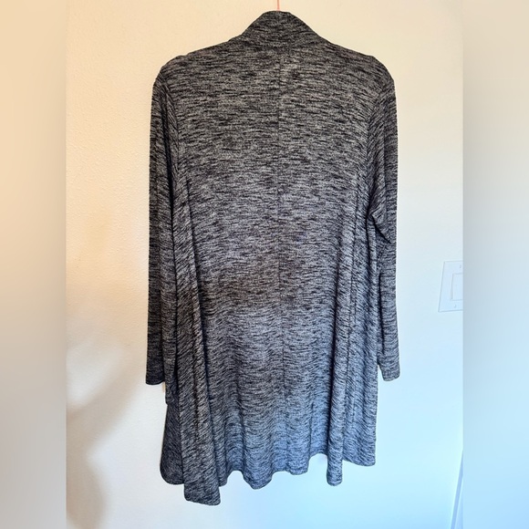 Sun Kim Taylor Tunic Jacket Full Zip Swing Heather Gray Size Large Pockets - Picture 4 of 7